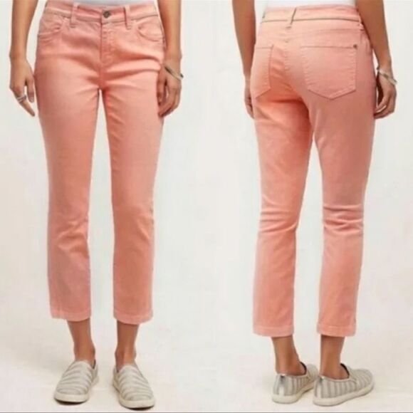 Pilcro & The Letterpress Anthropology Crop Stet Pink 27 - Picture 1 of 4